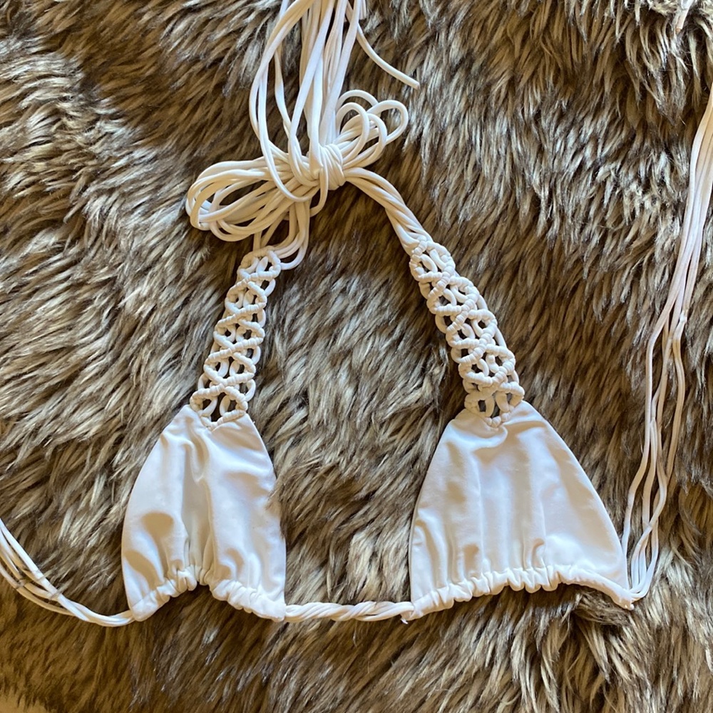 Mikoh white bikini top